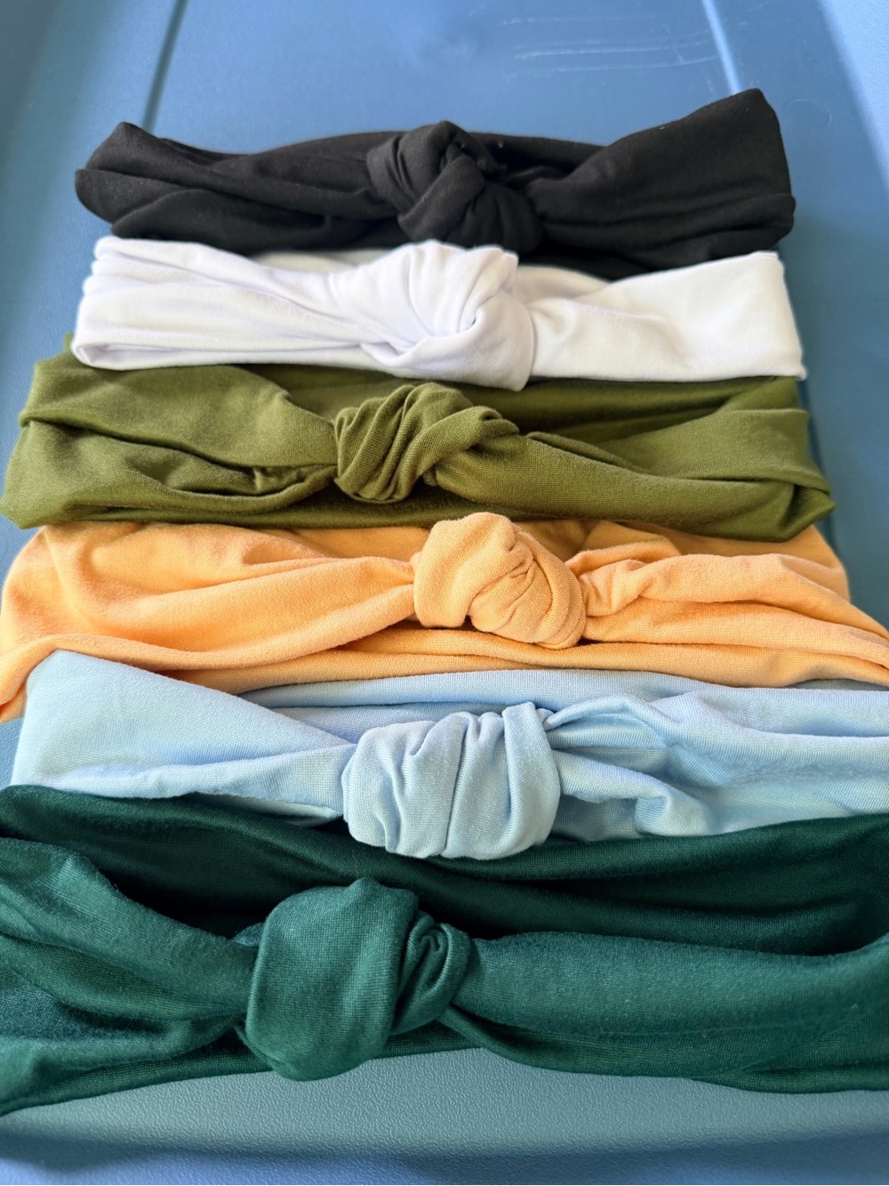 Set of Knotted Stretch Headbands - Multi Color
